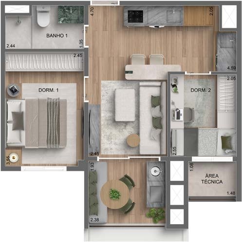 2 dorms (HMP)